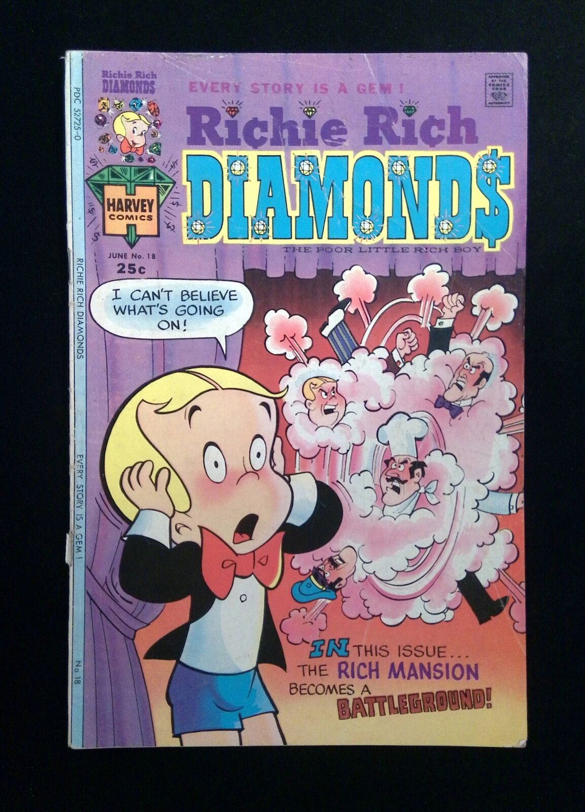 Richie Rich Diamonds #18  HARVEY Comics 1975 FN