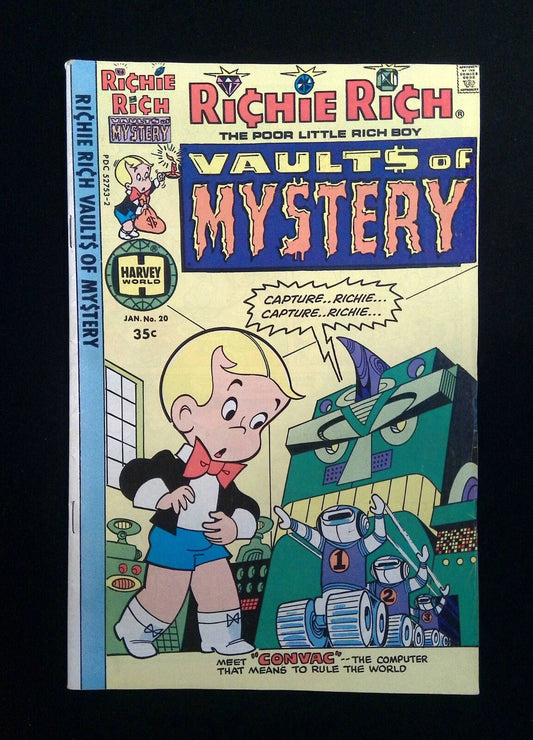 Richie Rich Vault Of Mystery #20  HARVEY Comics 1978 VF-