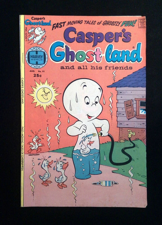 Casper�s Ghostland #91  HARVEY Comics 1976 FN-