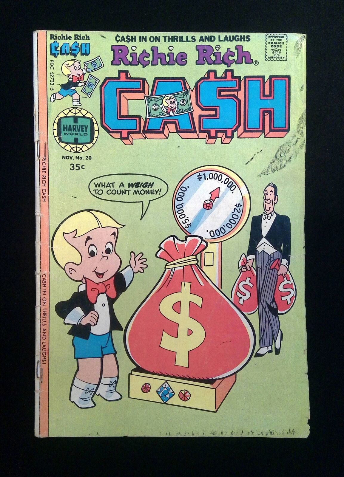 Richie Rich Cash #20  HARVEY Comics 1977 VG