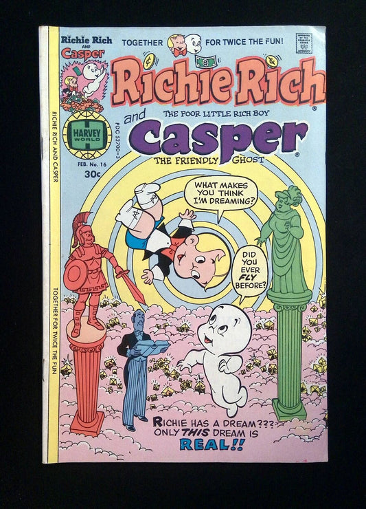 Richie Rich And Casper #16  HARVEY Comics 1977 FN+