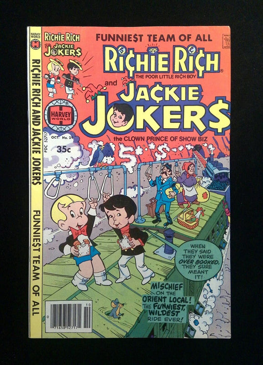 Richie Rich And Jackie Jokers #29  HARVEY Comics 1978 VF+ NEWSSTAND