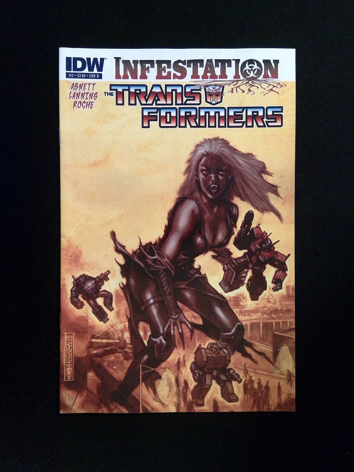 Transformers Infestation #2B  IDW Comics 2011 VF/NM  ROCHE AND LAFUENTE VARIANT