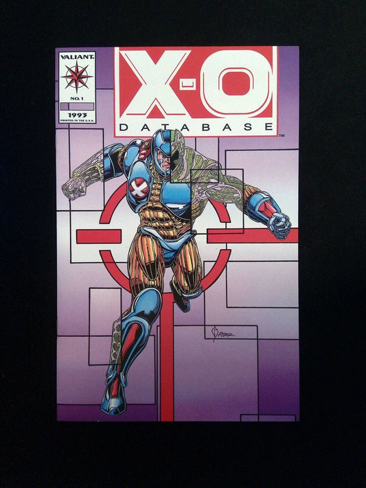 X-O Database #1  VALIANT Comics 1993 NM