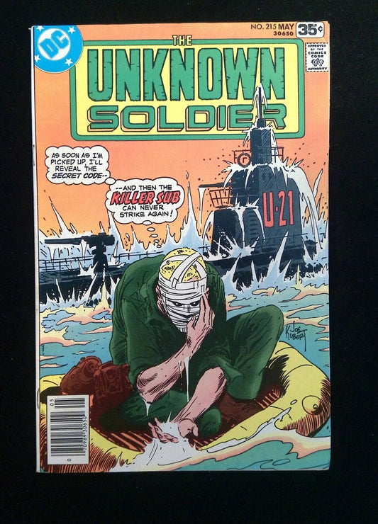 Unknown Soldier #215  DC Comics 1978 VF Newsstand