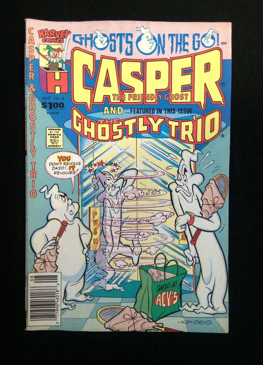 Casper and the Ghostly Trio #8  HARVEY Comics 1990 FN NEWSTAND