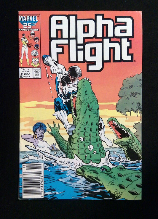 Alpha Flight #41  Marvel Comics 1986 VF+ Newsstand