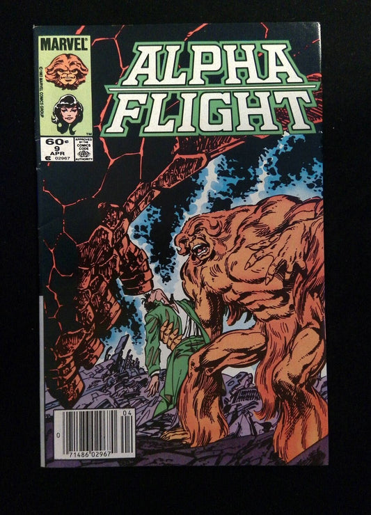 Alpha Flight #9  Marvel Comics 1984 VF Newsstand