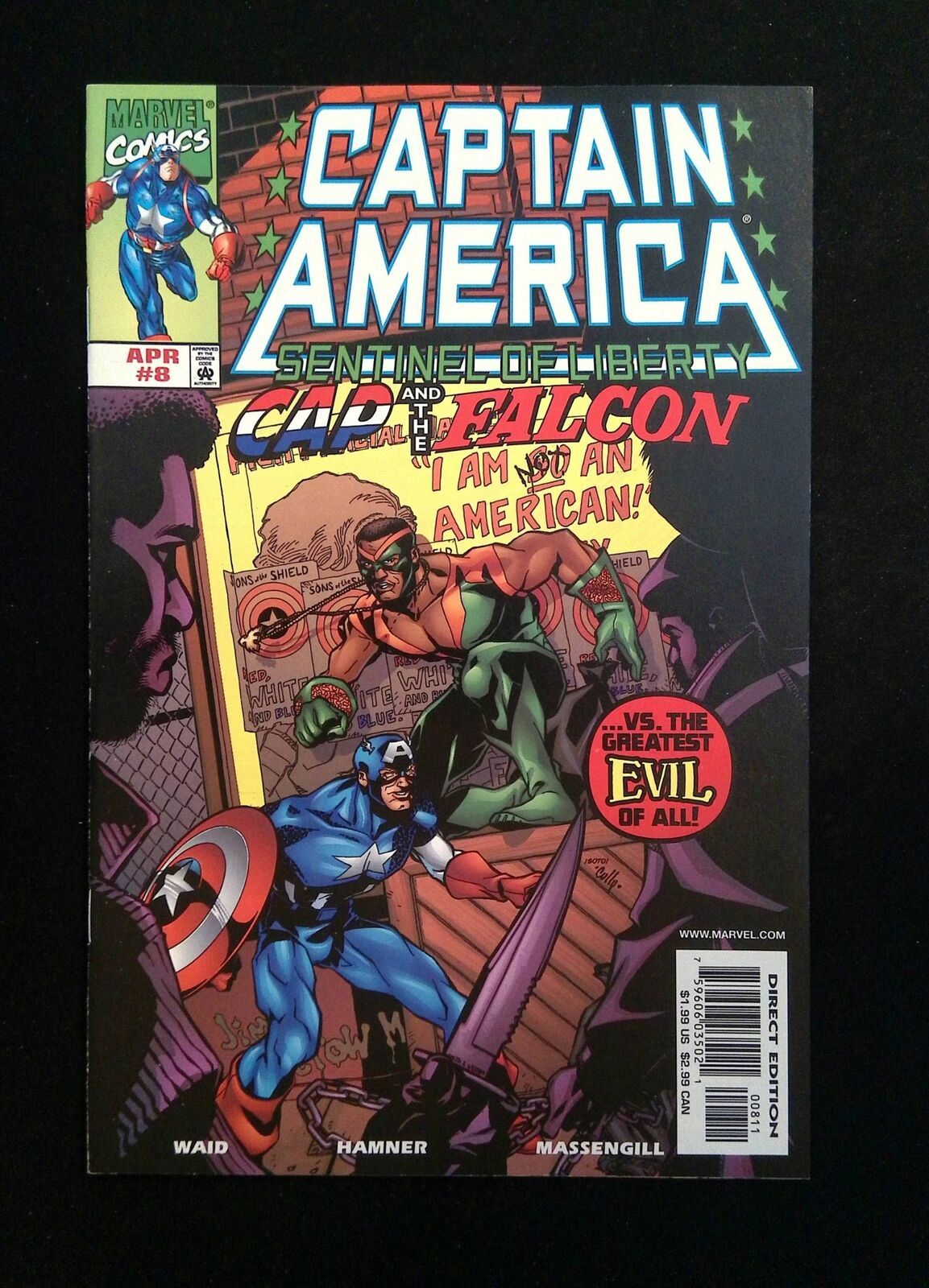 Captain America Sentinel Of Liberty #8  Marvel Comics 1999 VF+