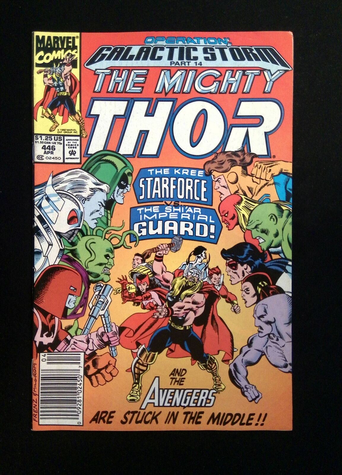 Thor #446  MARVEL Comics 1992 VF NEWSSTAND