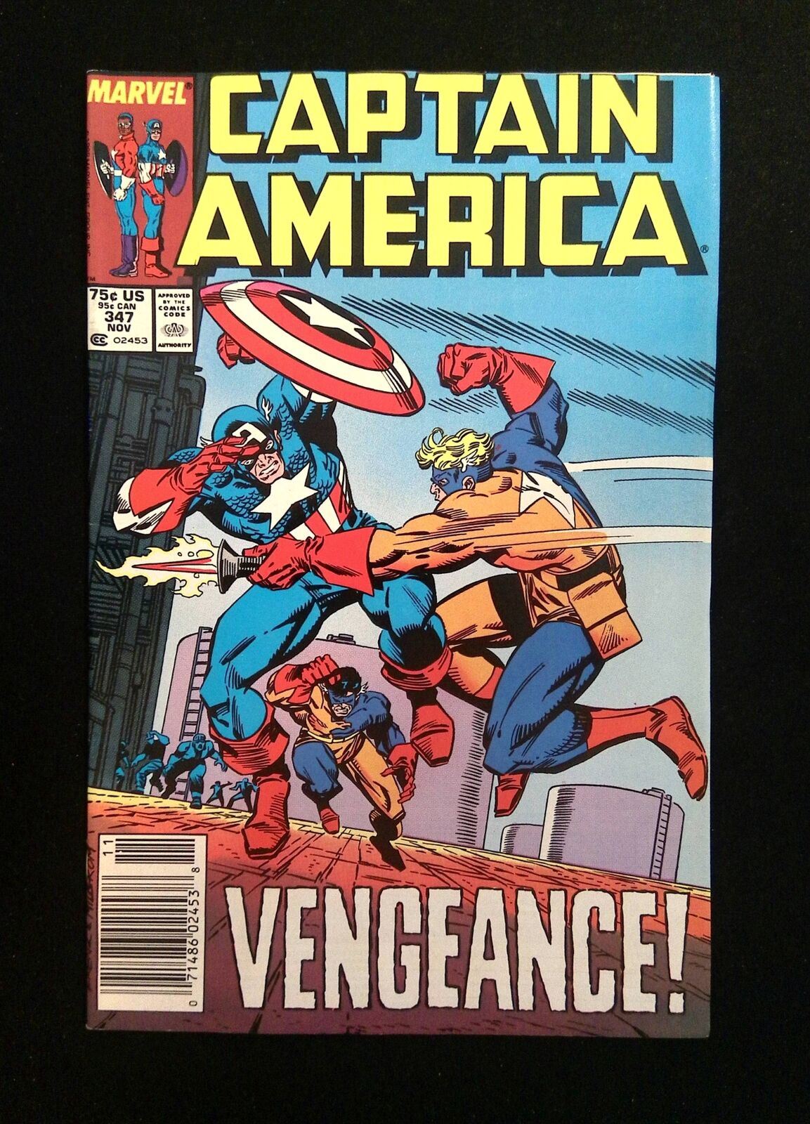 Captain America #347  MARVEL Comics 1988 VF+ NEWSSTAND