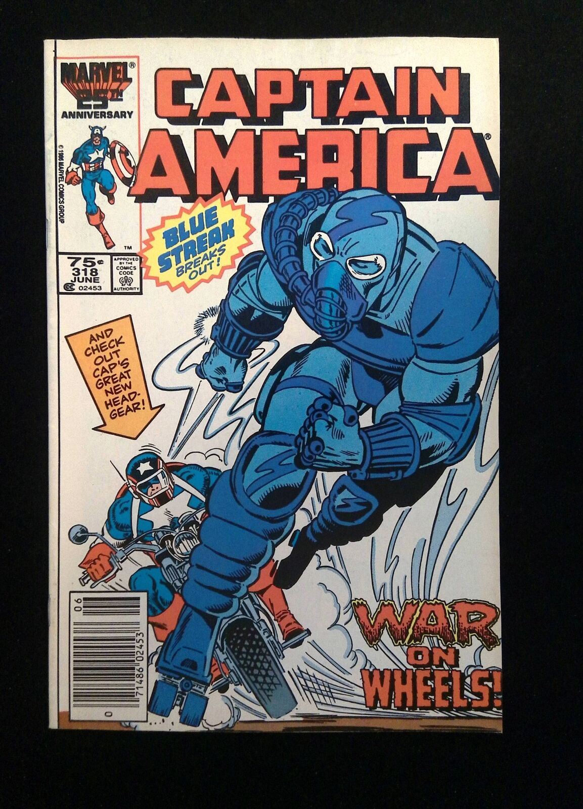 Captain America #318  MARVEL Comics 1986 FN/VF NEWSSTAND