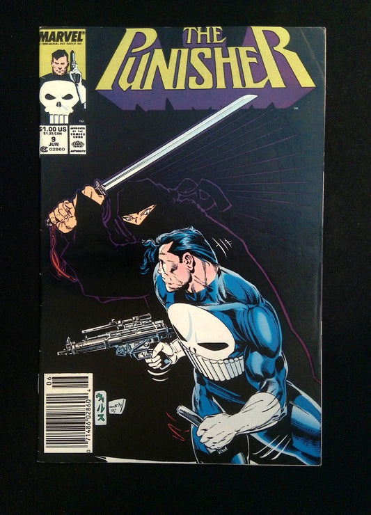 Punisher  #9 (2nd Series) MARVEL Comics 1988 VF NEWSSTAND
