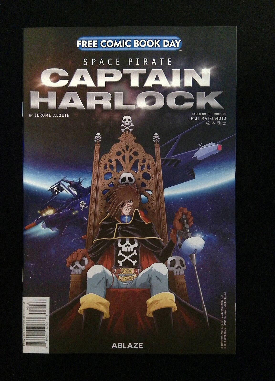 Space  Pirate Captain Harlock (FCBD) #0  ABLAZE Comics 2021 NM