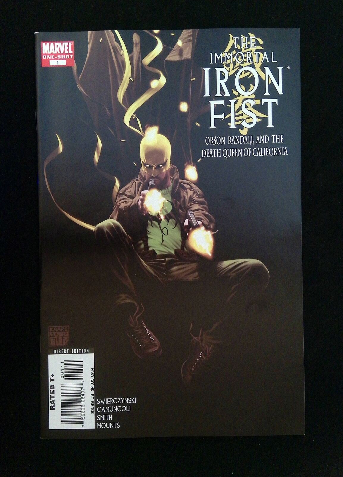 Immortal Iron Fist Orson Randall Death Queen of California #1  MARVEL 2008 VF+