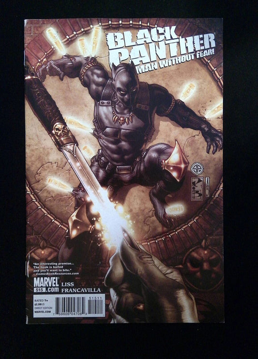 Black Panther The Man Without Fear #515  MARVEL Comics 2011 VF+