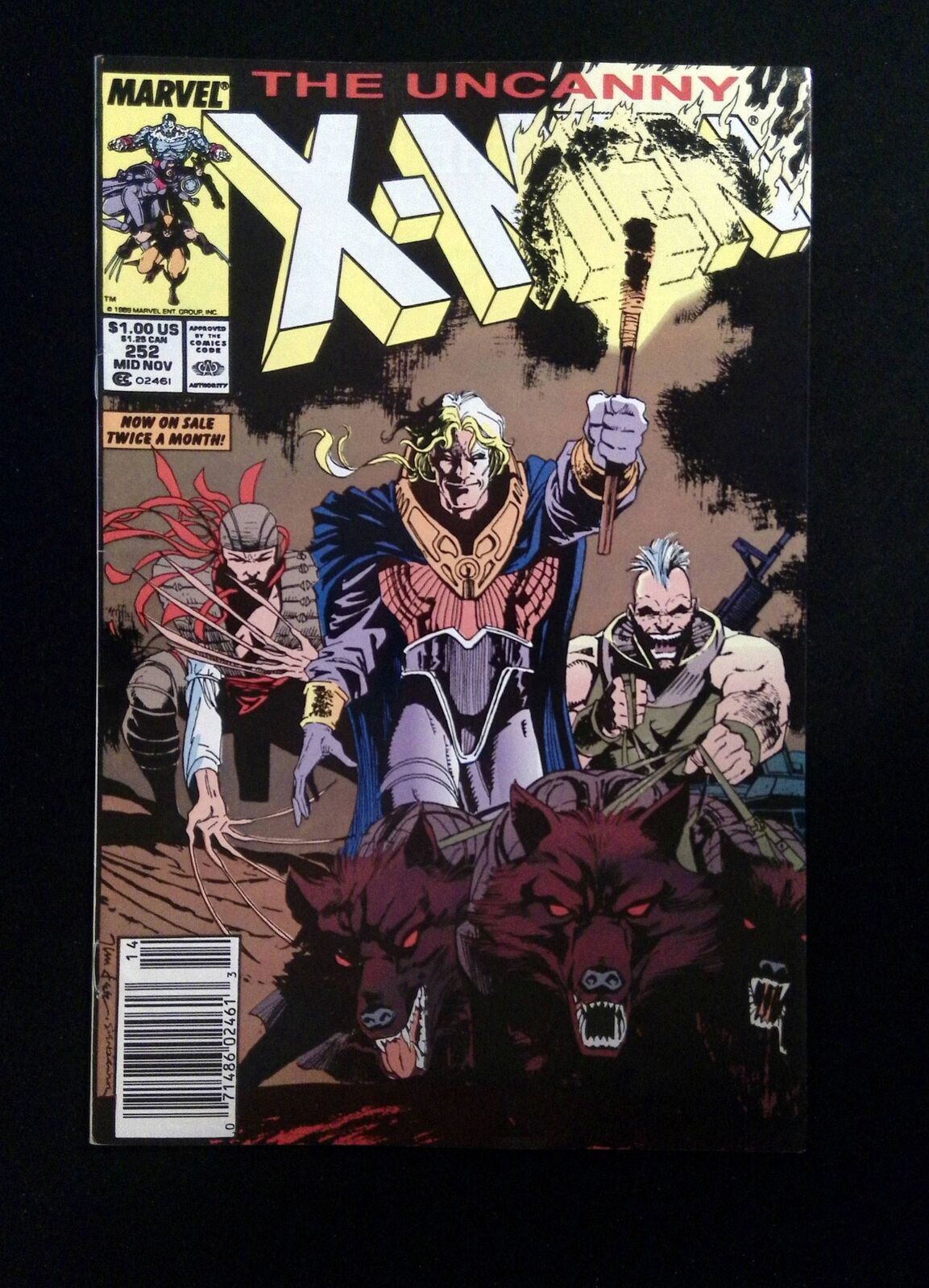 Uncanny X-Men #252  MARVEL Comics 1989 VF+ NEWSSTAND