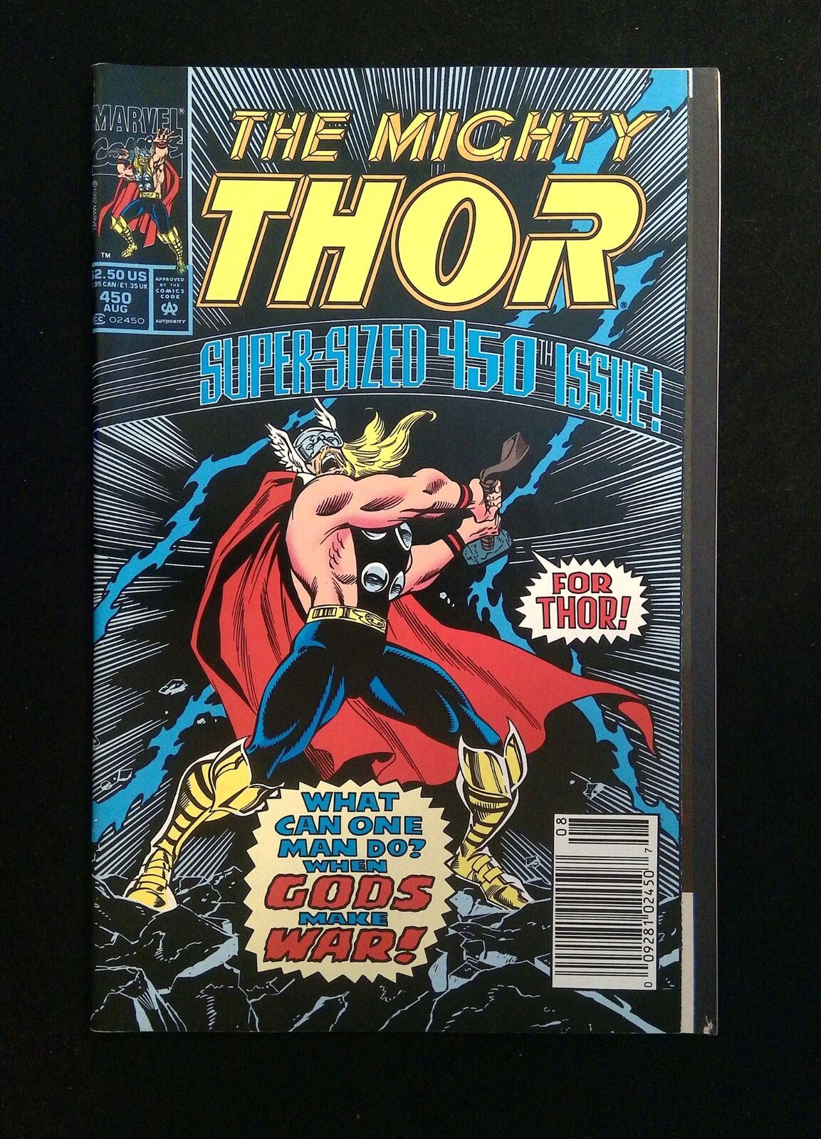 Thor #450  Marvel Comics 1992 VF+ Newsstand