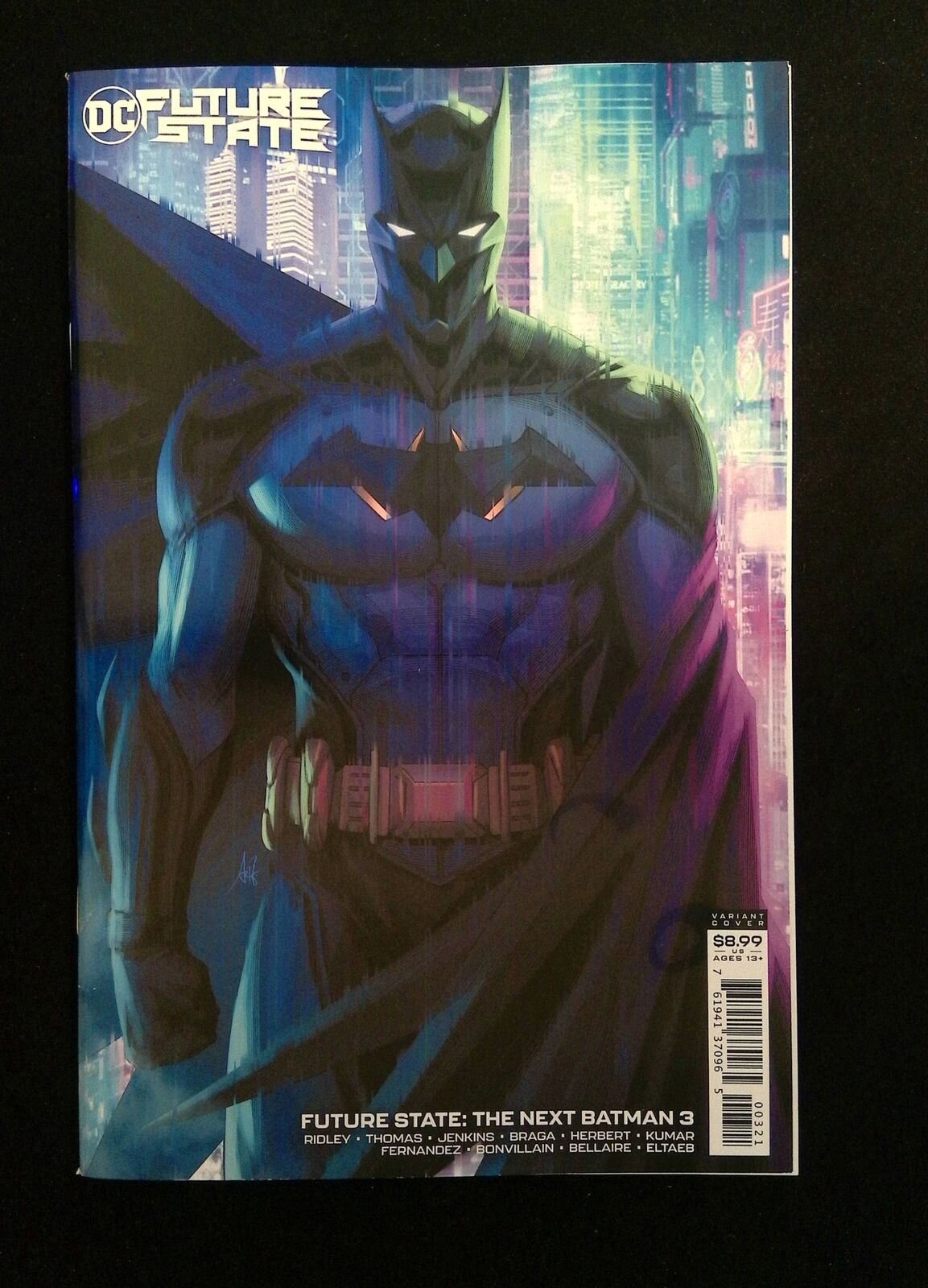 Future State The Next Batman #3B  DC Comics 2021 NM-  Artgerm Lau Variant