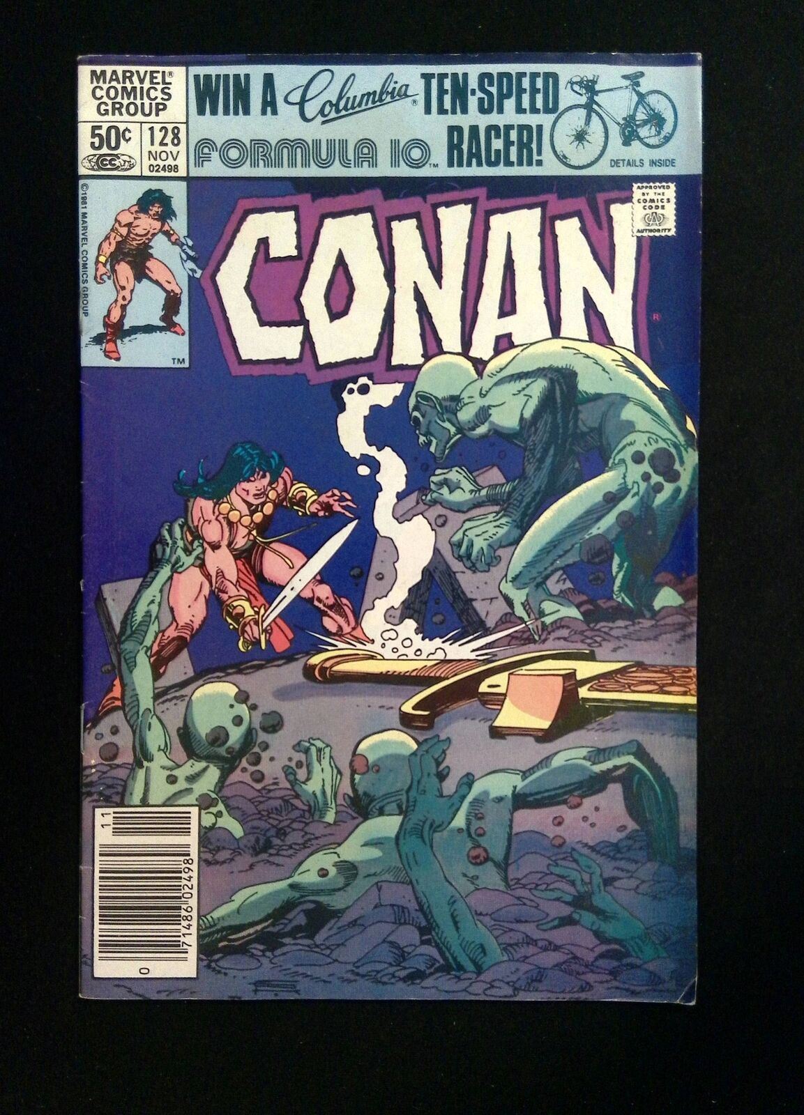 Conan the Barbarian #128  MARVEL Comics 1981 VF- Newsstand