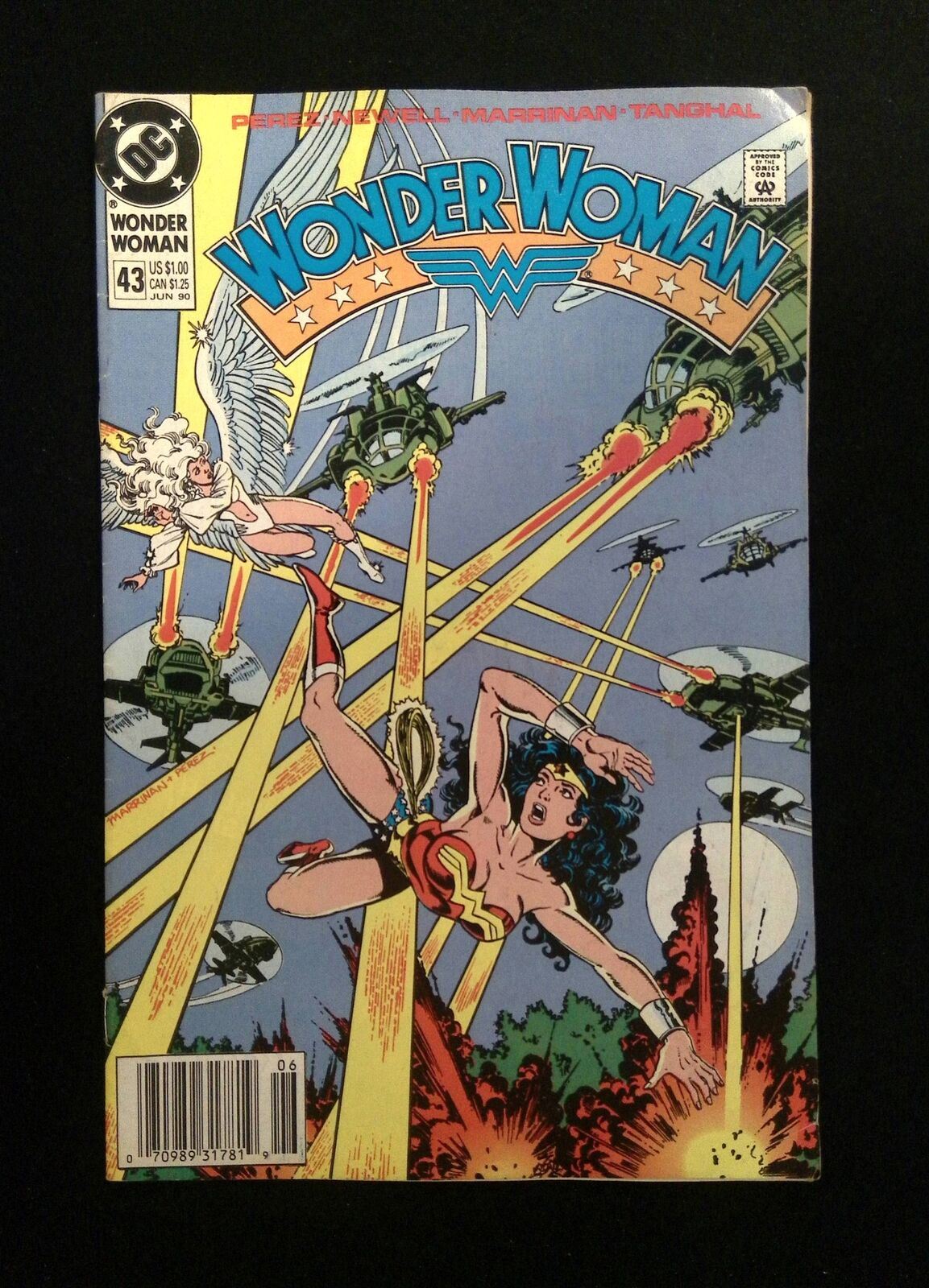 Wonder Woman #43 (2ND SERIES) DC Comics 1990 VF- Newsstand