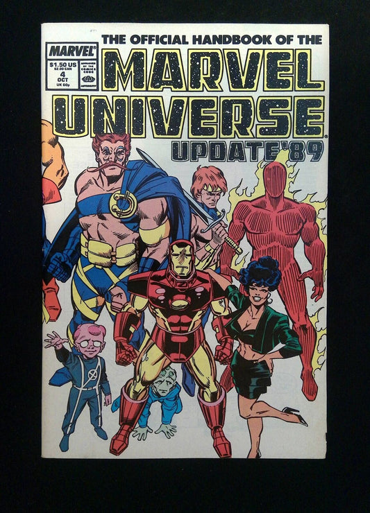 Official Handbook of the Marvel  Universe Update '89 #4 MARVEL 1989 VF+