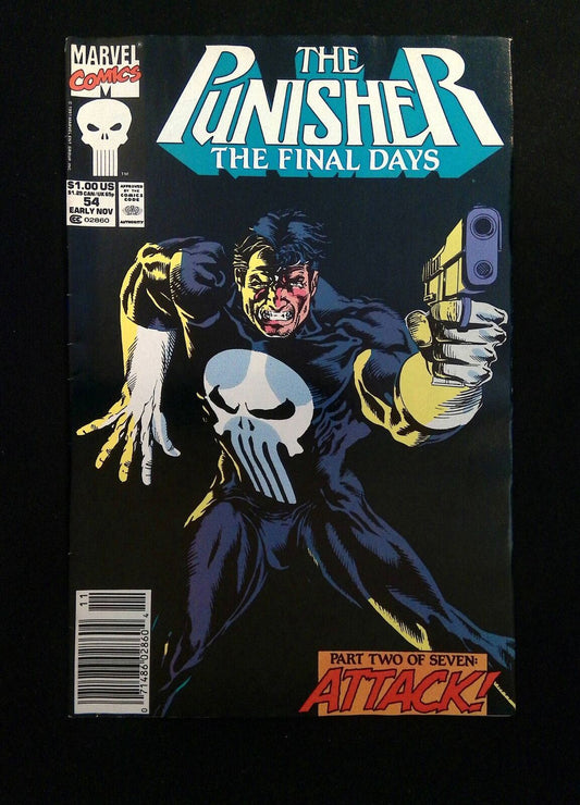 Punisher #54 (2ND SERIES) MARVEL Comics 1991 VF- NEWSSTAND