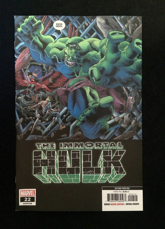 Immortal Hulk #22C  Marvel Comics 2019 VF+  2nd Printing