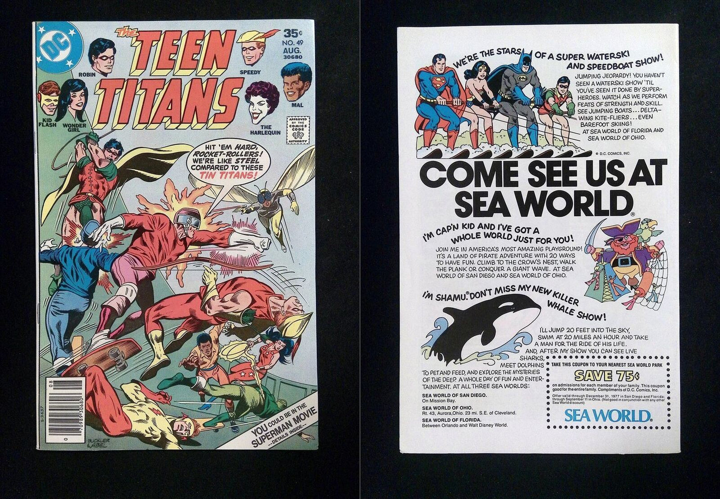 Teen Titans #49  DC Comics 1977 VF+ Newsstand