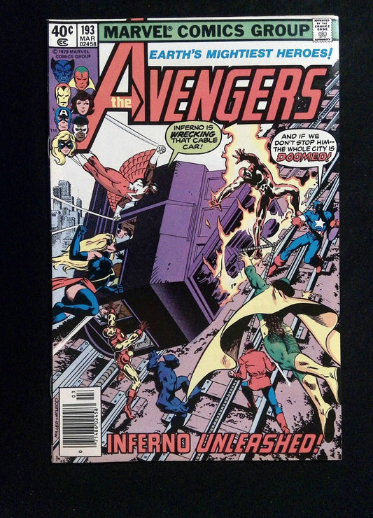 Avengers #193  Marvel Comics 1980 VF- Newsstand