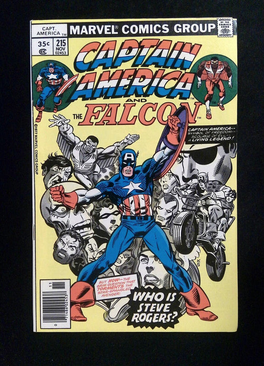 Captain America #215  Marvel Comics 1977 VF- Newsstand