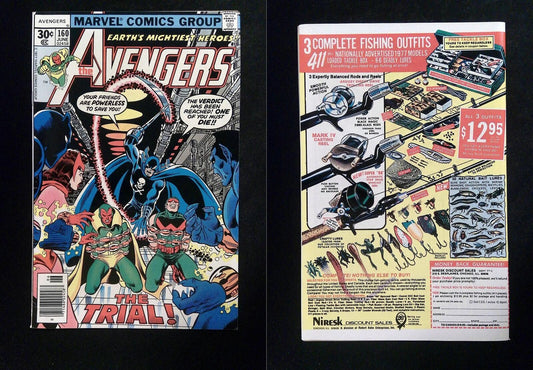 Avengers #160  Marvel Comics 1977 VF+ Newsstand