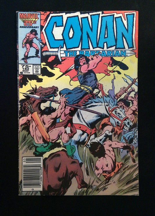 Conan The Barbarian #182  MARVEL Comics 1986 VF- NEWSSTAND