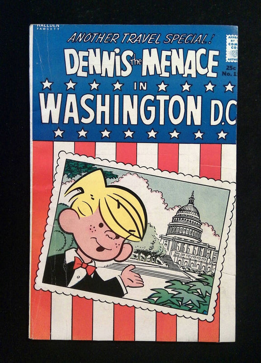 Dennis The Menace In Washington Dc #15  FAWCETT Comics 1963 FN/VF