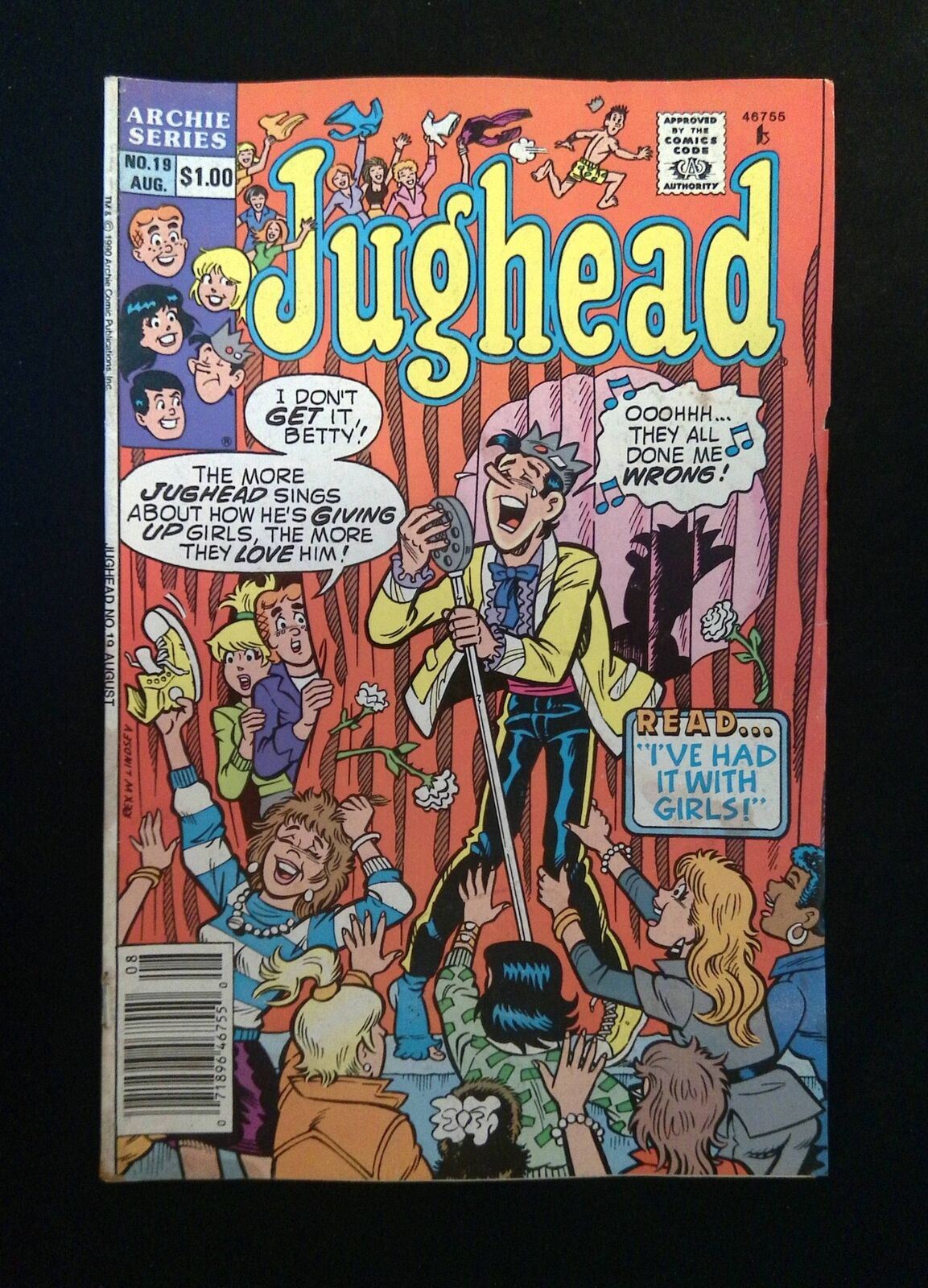 Jughead #19 (2ND SERIES) ARCHIE Comics 1990 FN/VF NEWSSTAND
