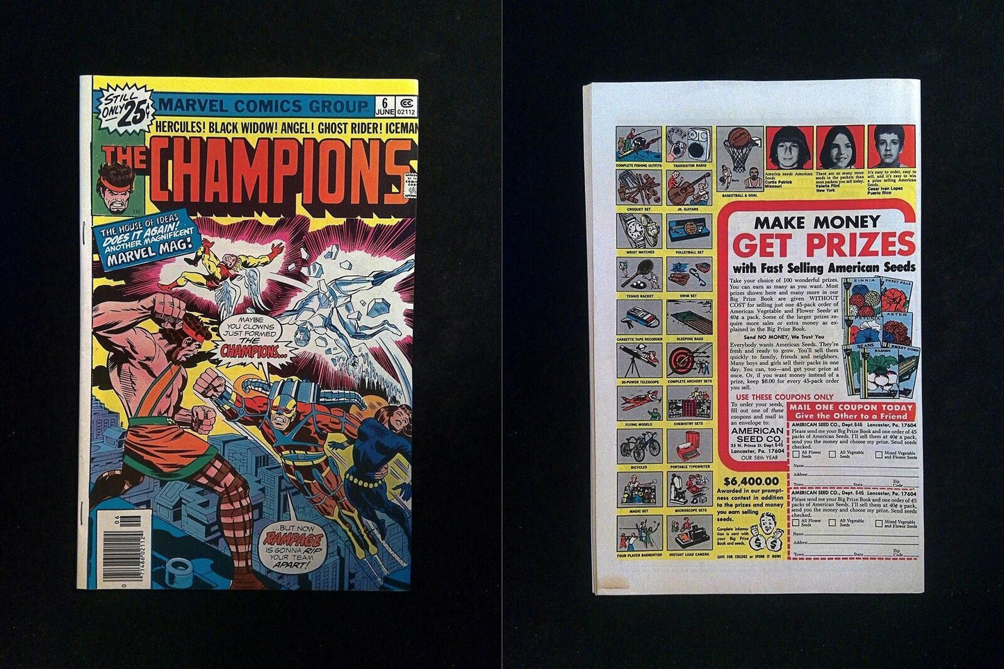 Champions #6  MARVEL Comics 1976 VF- NEWSSTAND