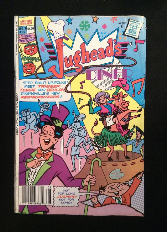 Jughead Diner #3  ARCHIE Comics 1990 FN/VF NEWSSTAND