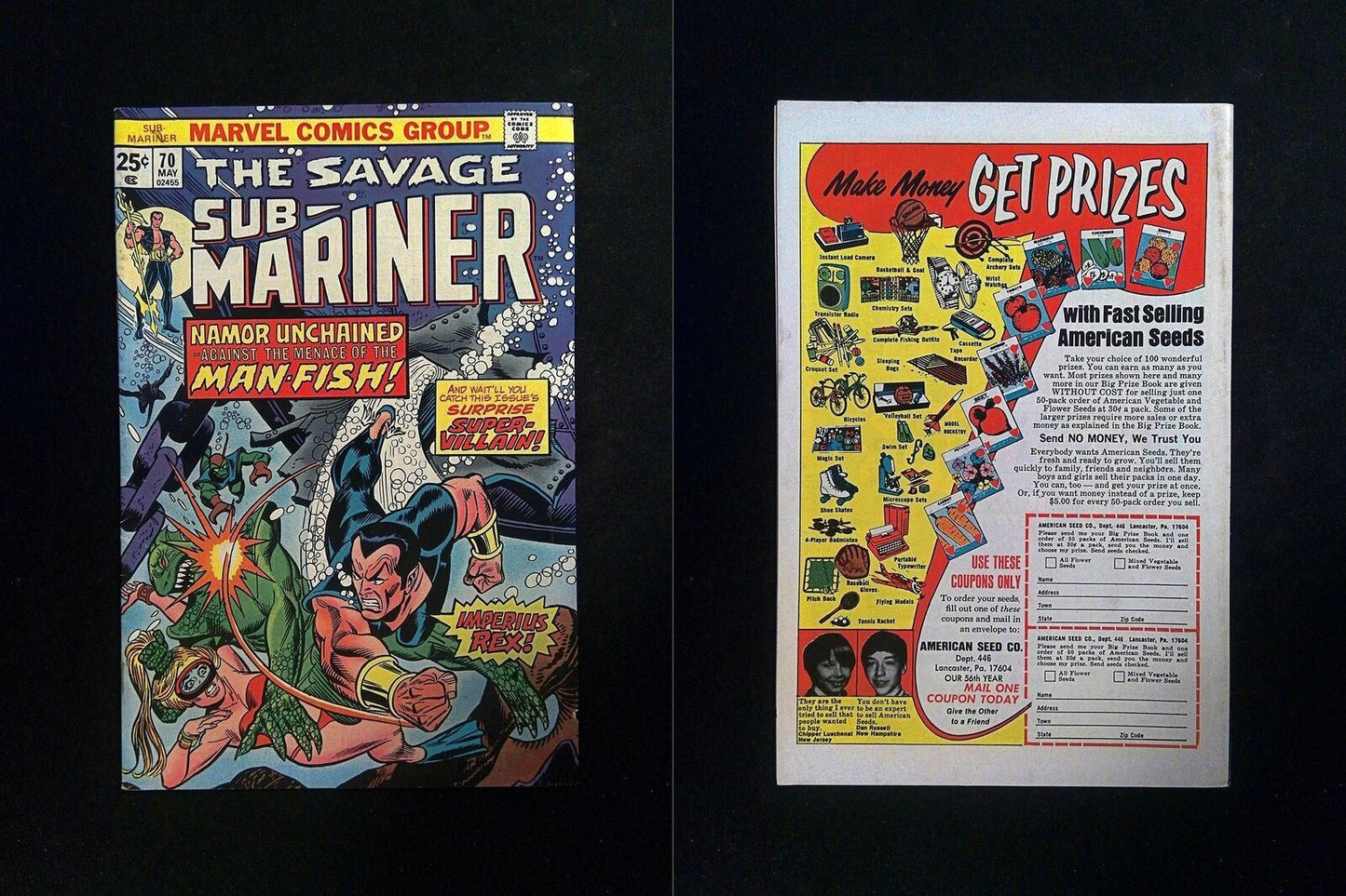 Sub-Mariner #70  MARVEL Comics 1974 FN/VF