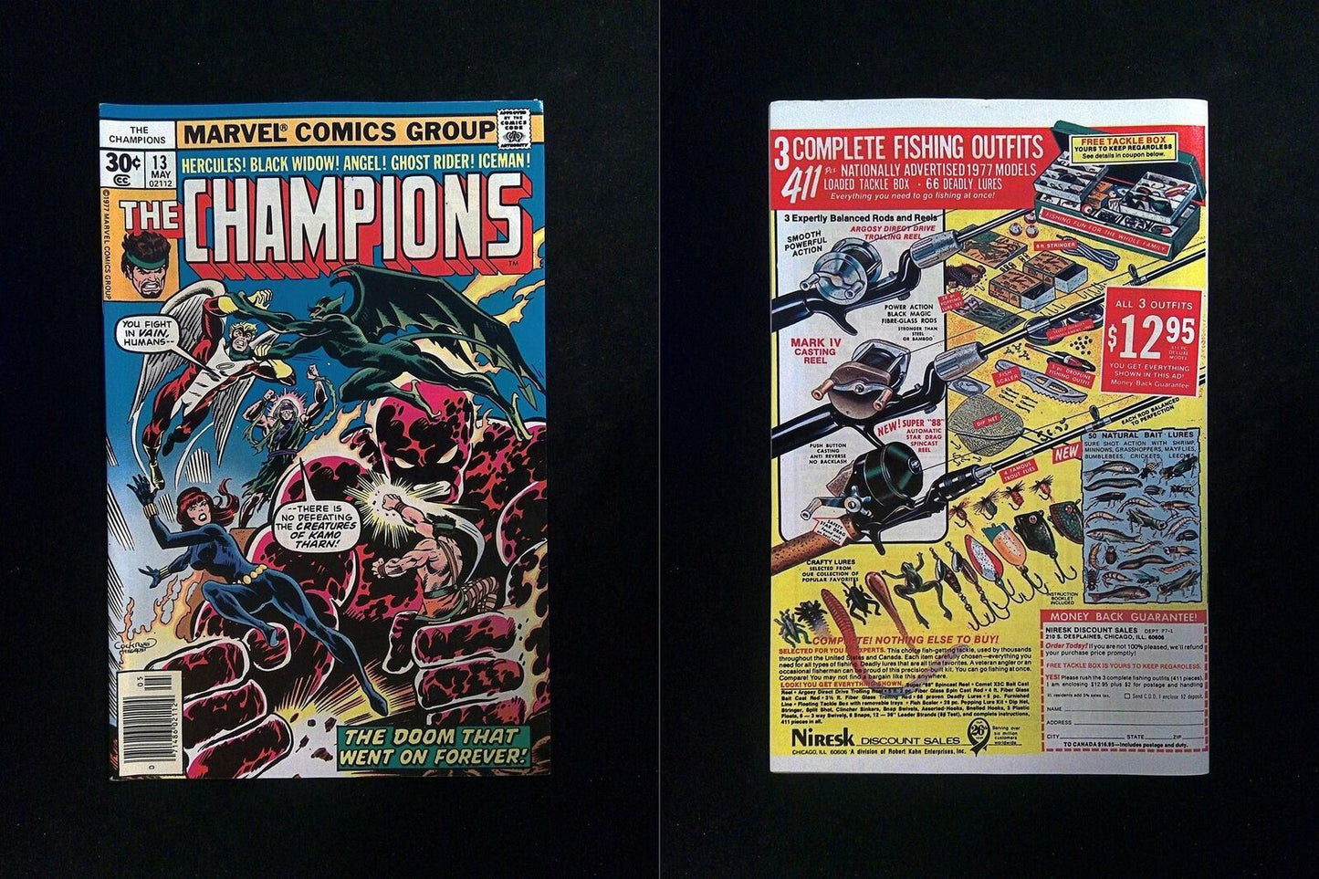 Champions #13  MARVEL Comics 1977 VF+ NEWSSTAND