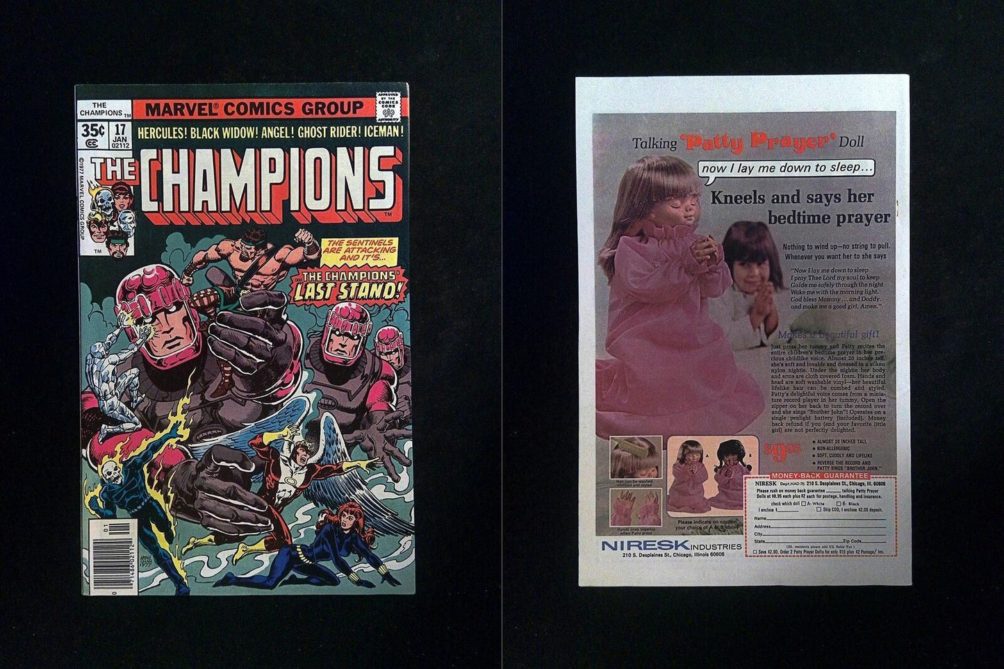 Champions #17  MARVEL Comics 1978 VF+ NEWSSTAND