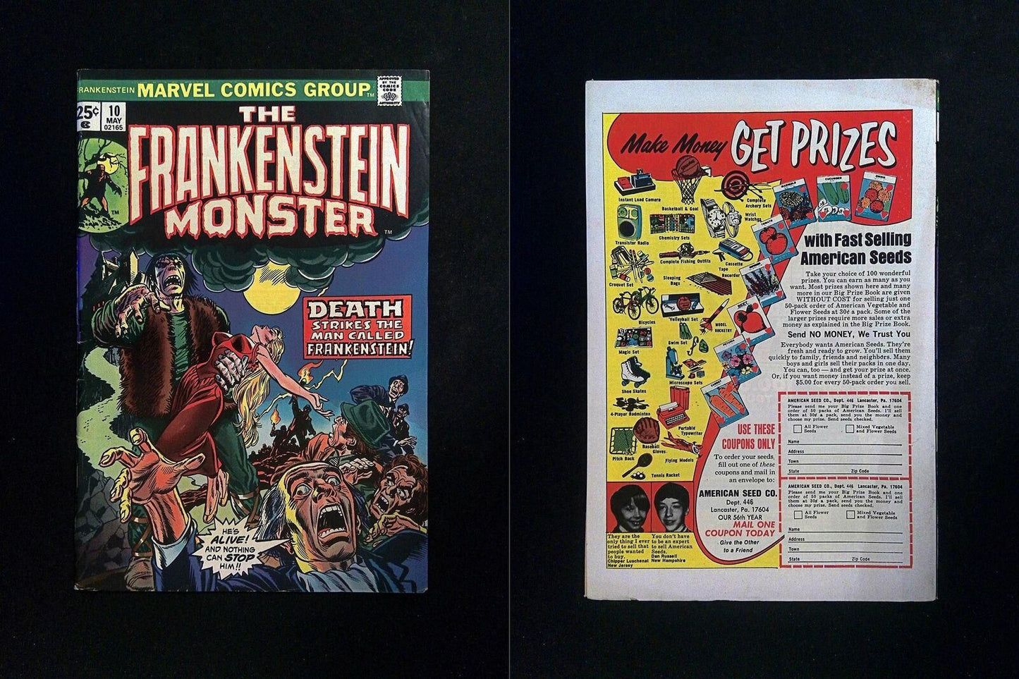 Frankenstein #10  MARVEL Comics 1974 VF-