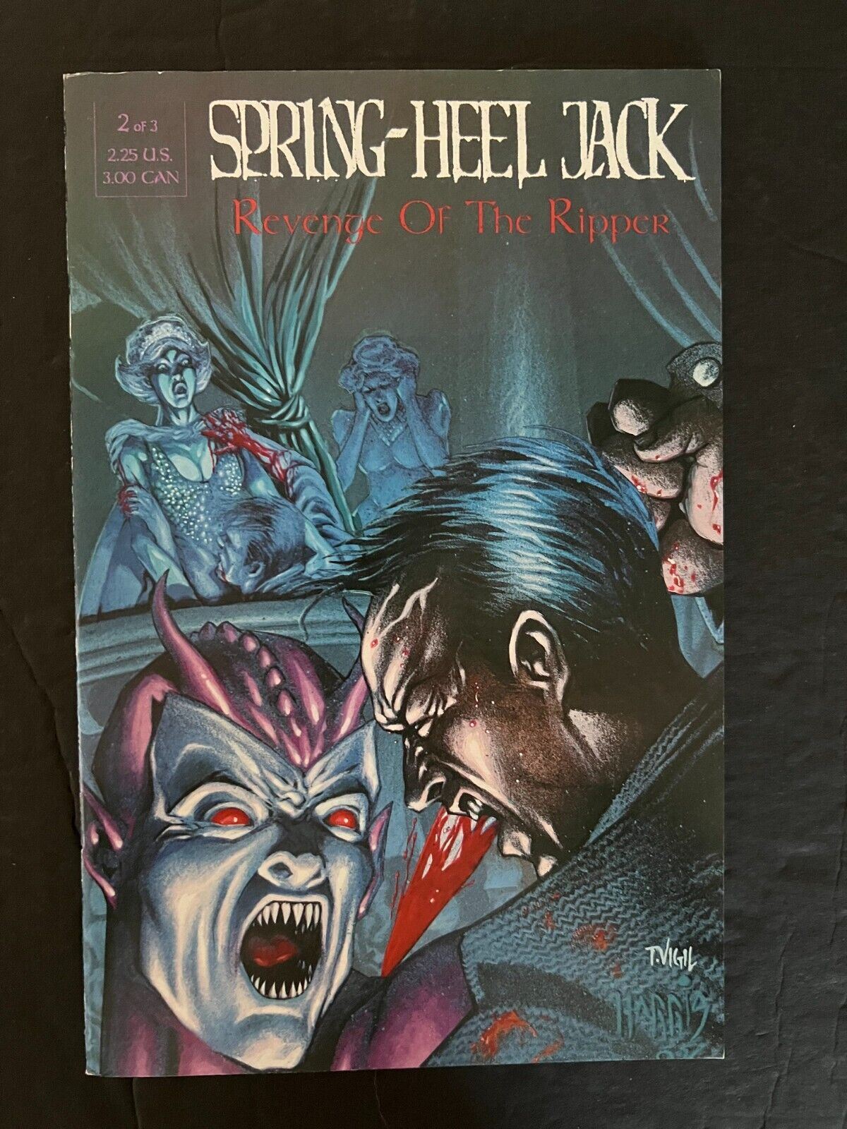 Spring Heel Jack  Revenge of the Ripper Full Set #1-3 REBEL STUDIOS 1993 NM