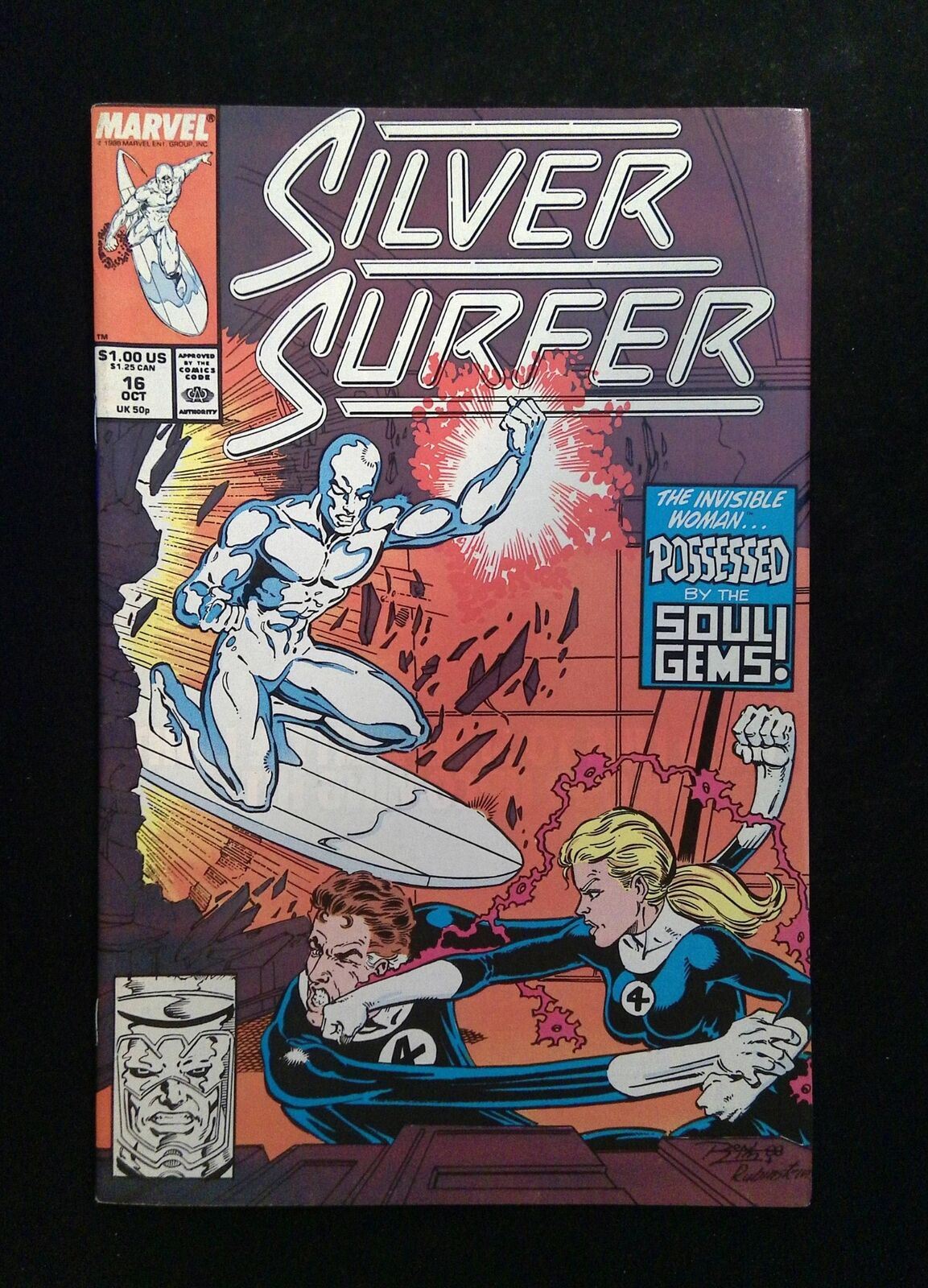 Silver Surfer #16 (2nd Series) Marvel Comics 1988 VF