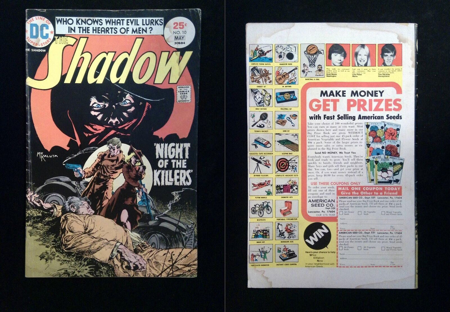 Shadow #10  DC Comics 1975 FN-