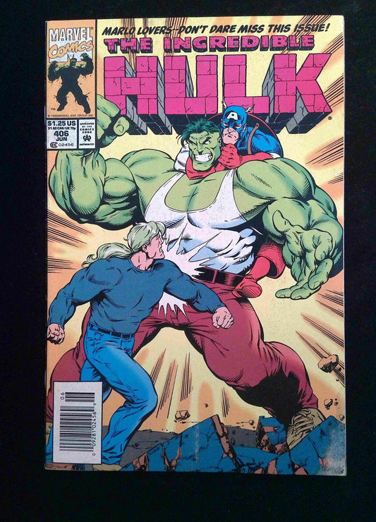 Incredible Hulk #406  Marvel Comics 1992 VF+ Newsstand