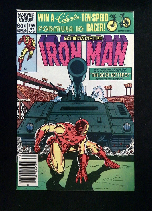 Iron Man #155  Marvel Comics 1982 VF+  WHITMAN VARIANT