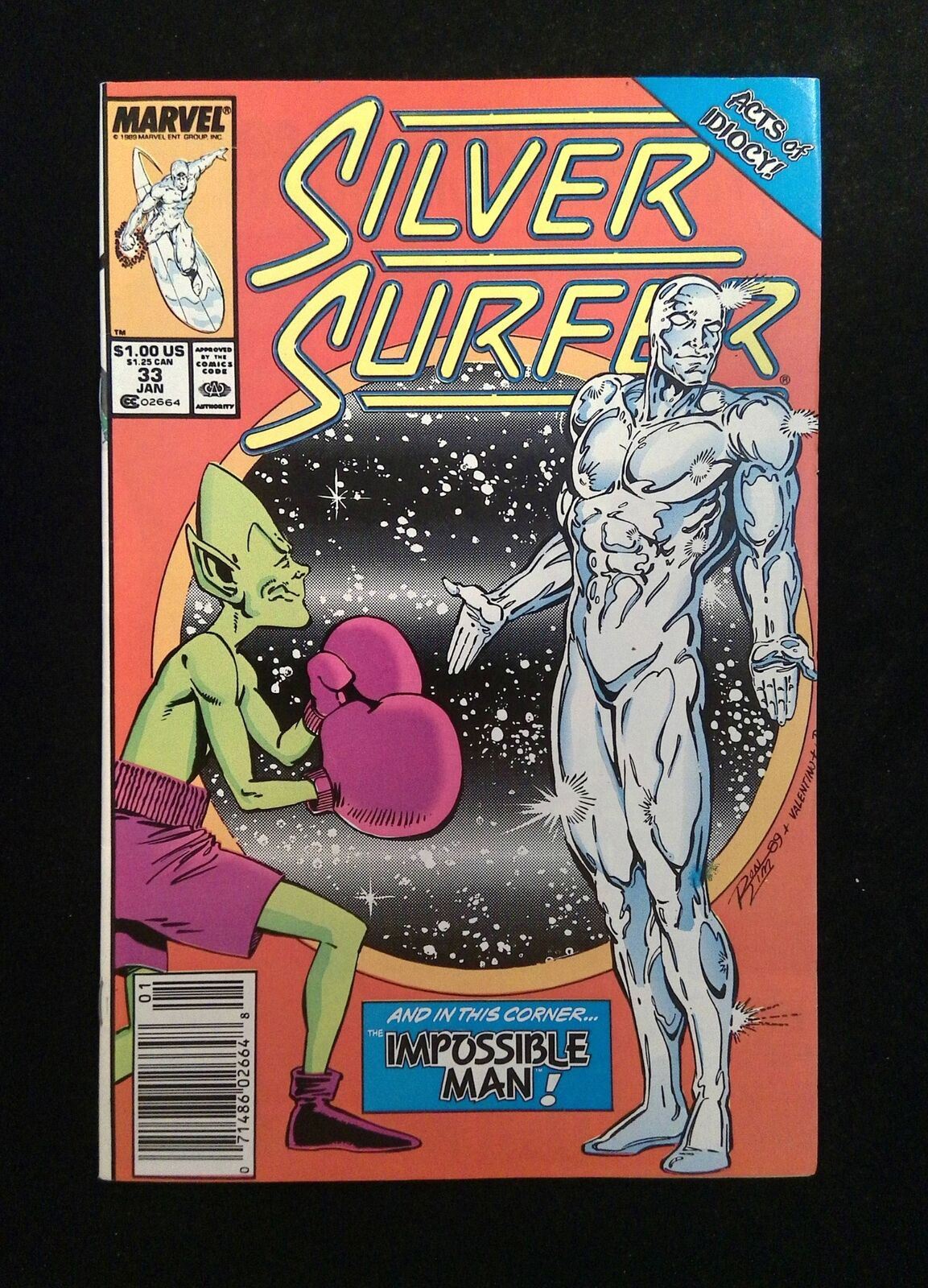 Silver Surfer #33 (2nd Series) Marvel Comics 1990 VF/NM Newsstand