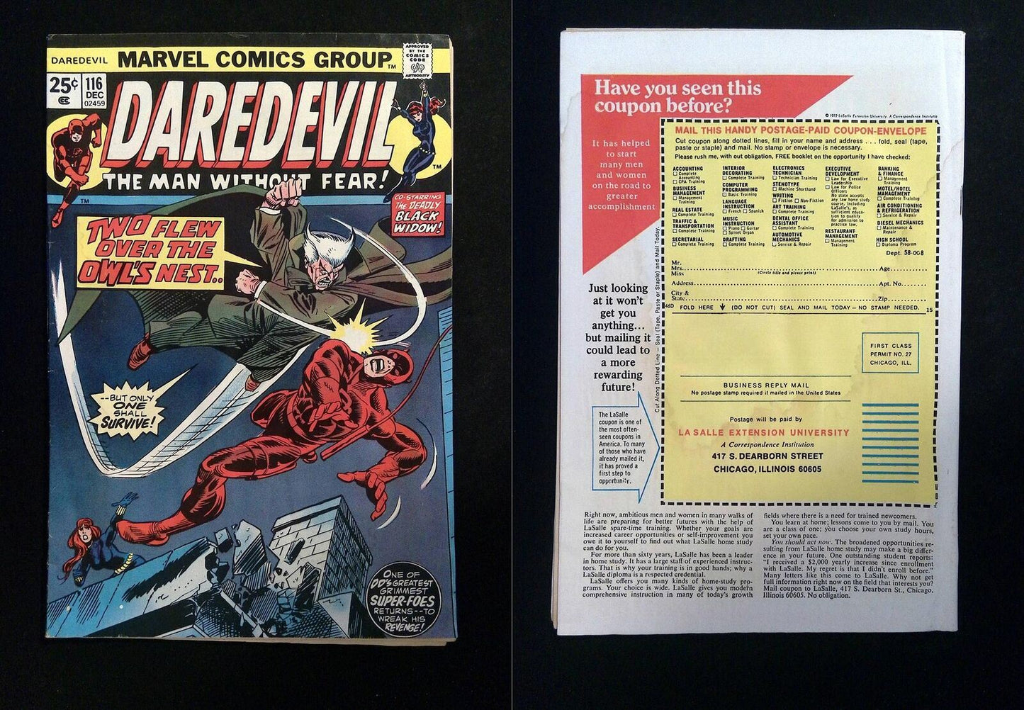 Daredevil #116  MARVEL Comics 1974 FN-