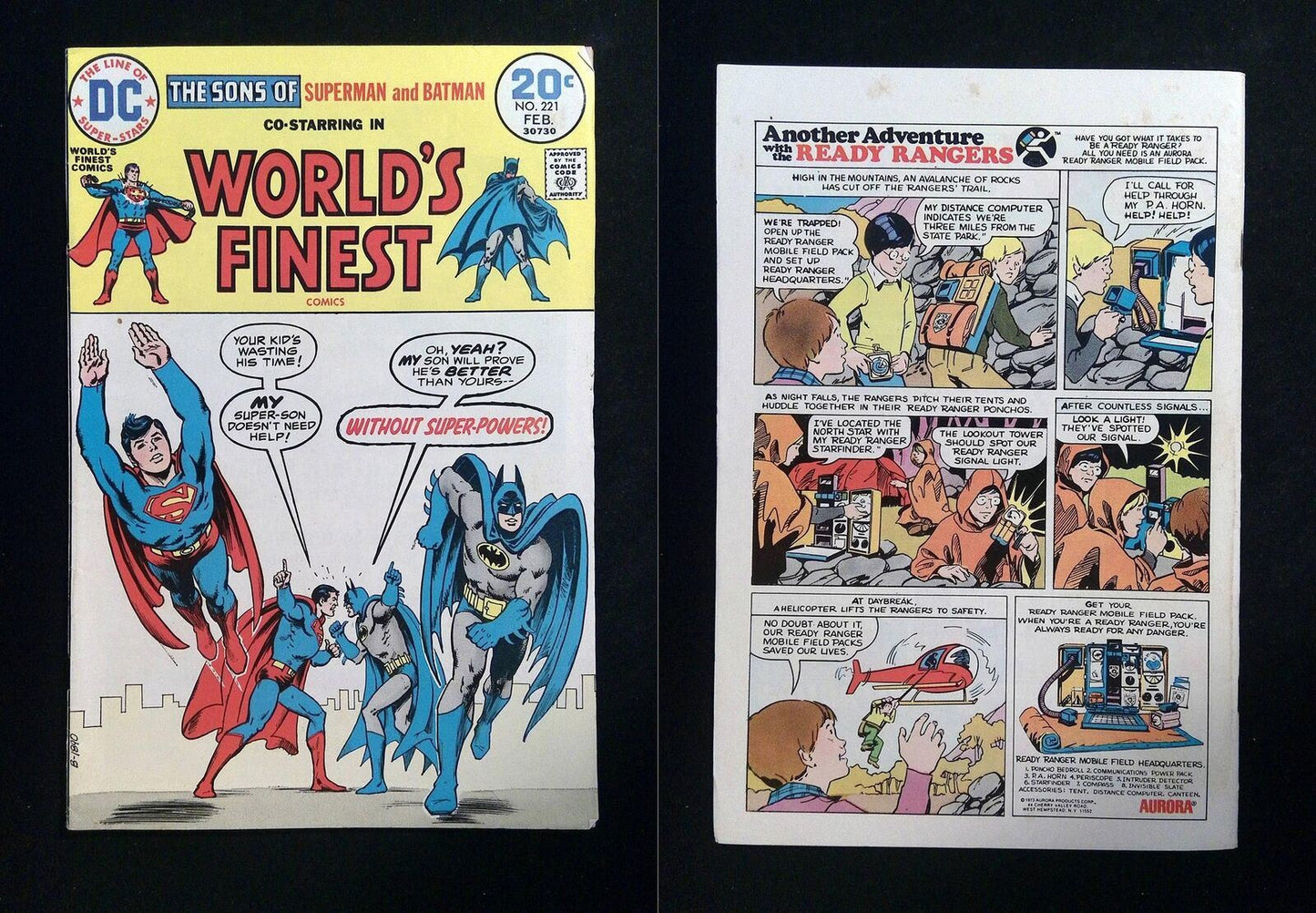 World's Finest #221  DC Comics 1974 VF-