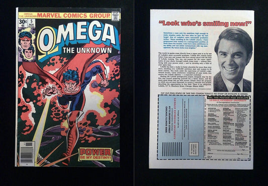 Omega The Unknown #5  MARVEL Comics 1976 VF NEWSSTAND